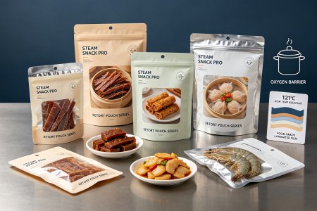Retort Pouches for Ready-to-Eat Steamed Snacks: High-Temp Resistant Export-Grade Laminated Packaging Solution