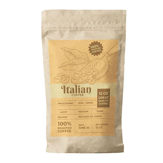 Kraft Paper Plastic Bag